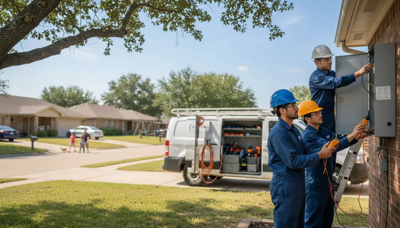 Certified electrician providing emergency electrical services in Wadley, AL